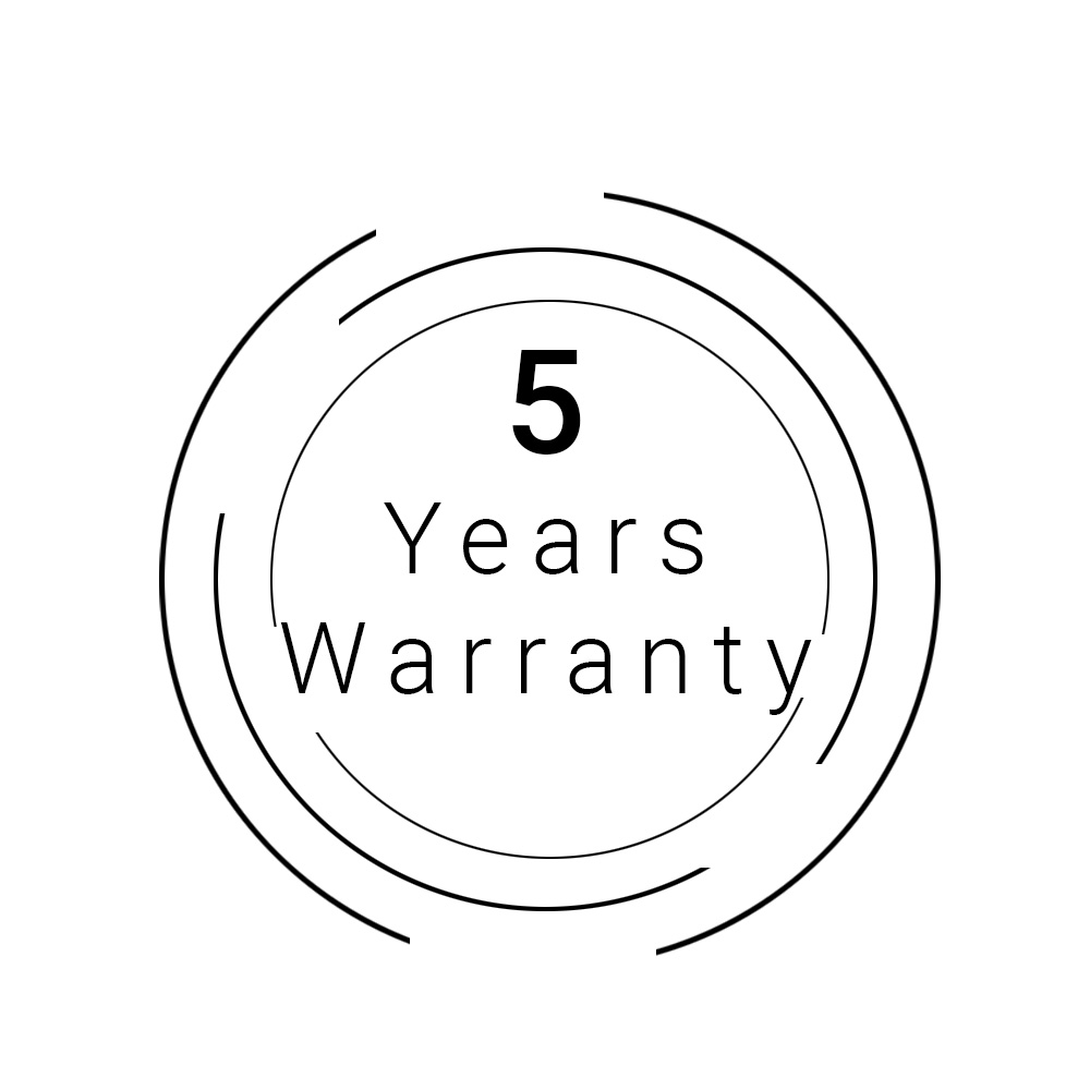 5-year warranty